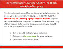 Benchmarks for Learning Agility: Feedback Workshop Presentation Template