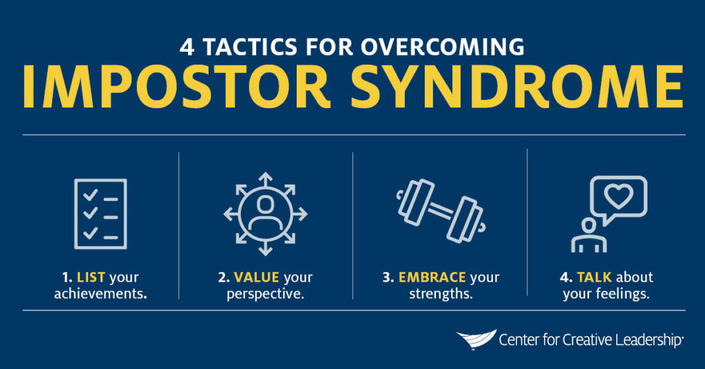Infographic: 4 Tactics for Overcoming Imposter Syndrome - CCL