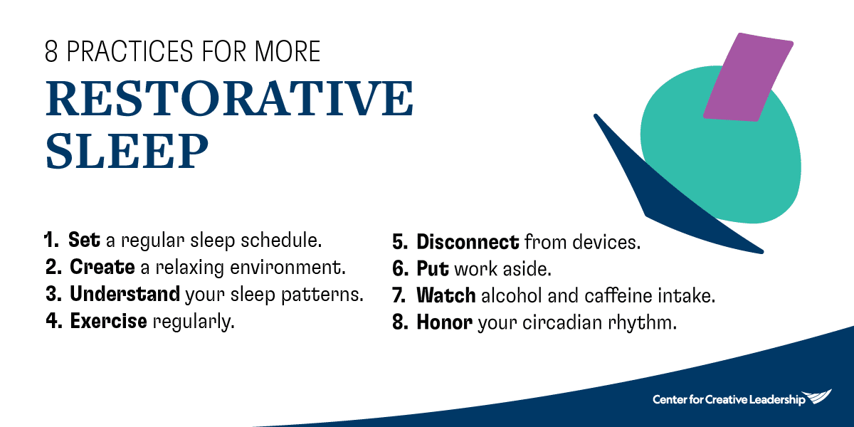 Infographic: 8 Leadership Practices to Optimize Your Sleep and Productivity