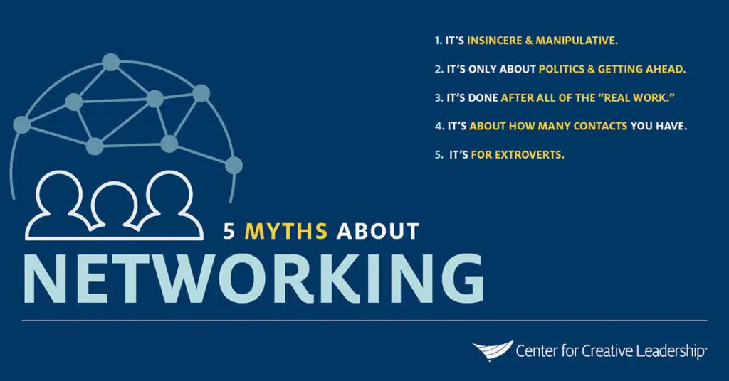 Infographic: 5 Myths About Networking - Networking Tips for Women