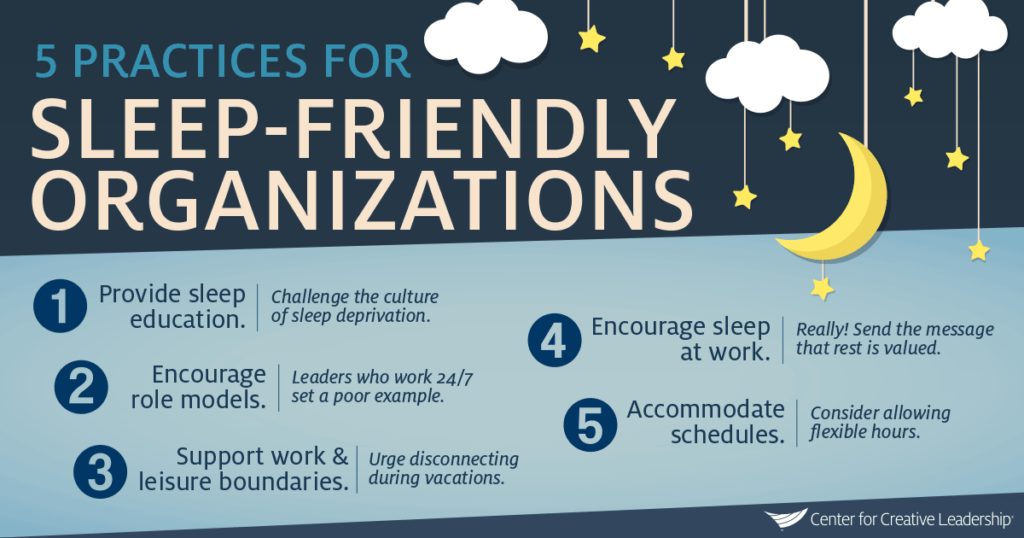 Infographic: 5 Practices for Sleep-Friendly Organizations That Understand the Connection Between Sleep and Work