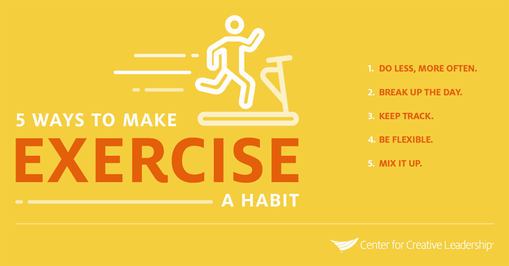Infographic: 5 Ways Leaders Can Make Exercise a Habit 