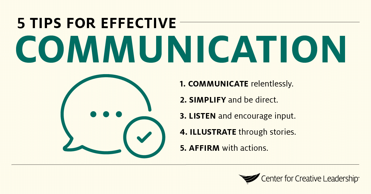 Infographic: 5 Tips for Effective Communication in Leadership