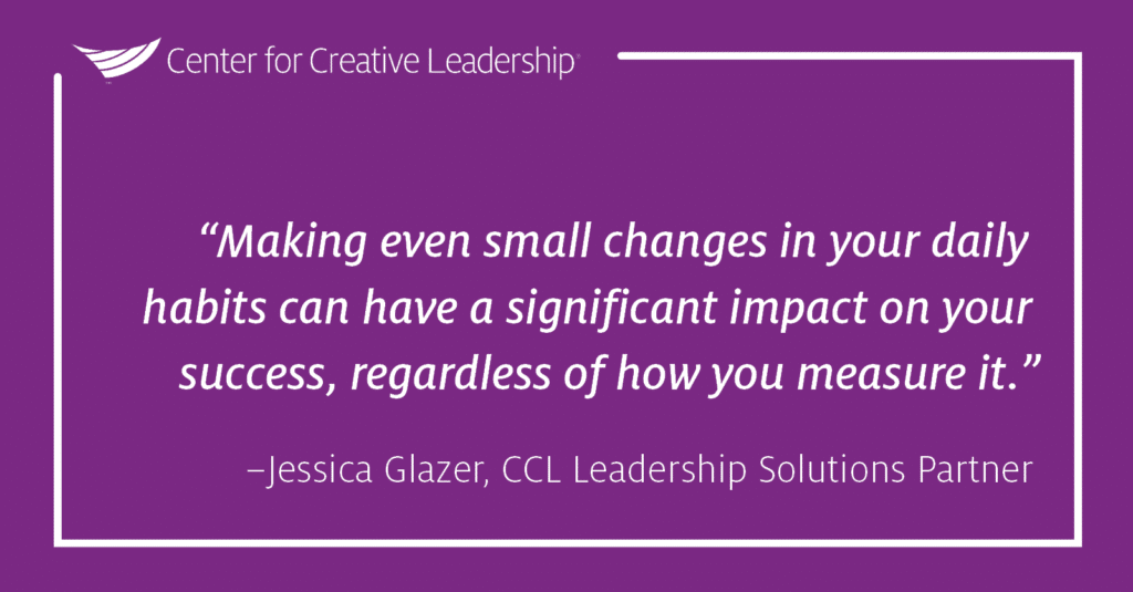 Quote: Make Time for Wellness to Achieve Your Full Potential - Jessica Glazer, 足球电子竞技(济南)官方入口 Leadership Solutions Partner