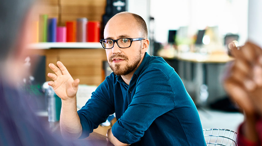 Man giving leadership advice and describing what is allyship