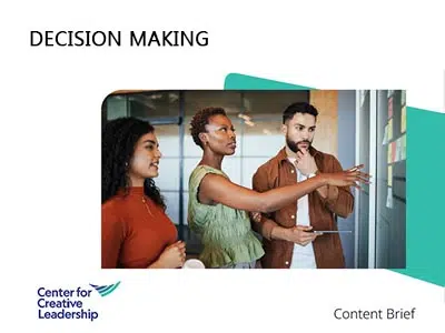 Decision Making Resilience Workshop Kit Content Brief